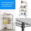 SDTC Tech 12 Pairs Wire Shelf Clips and 4Pcs Pole