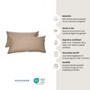Schiesser Ella Cushion Cover Set, 2-Piece Set, Plain, Satin, 100%