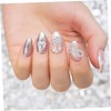 Healeved Nail Charms for Manicure Heart-Shaped Decorations for Elegant Nails