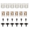 Anlseiod 24 Pcs Underrun Protection Engine Protection Mounting Clip for
