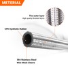 3 FT 6AN 3/8" ID Fuel Line Stainless Steel Braided