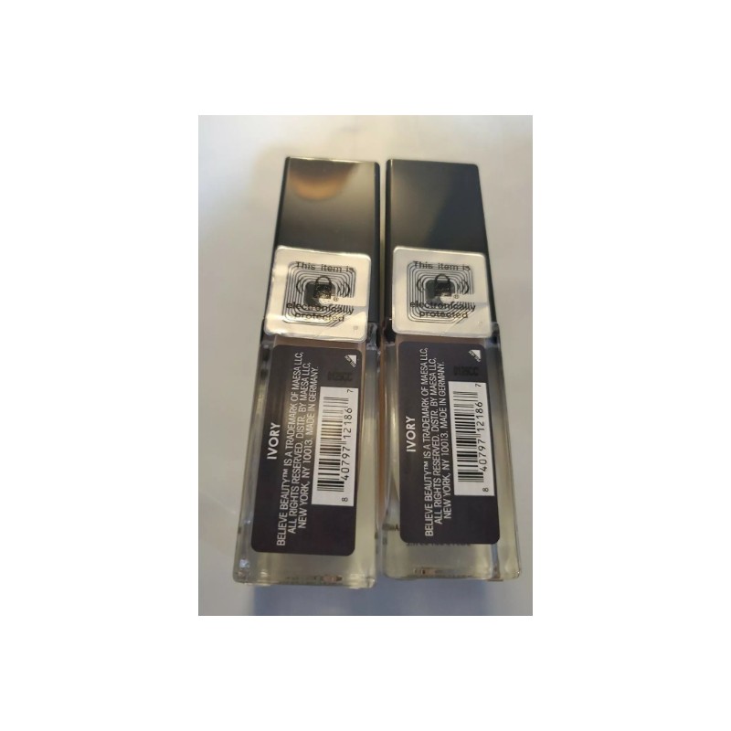 2 Pack~ IVORY~Believe Beauty Skin Finish Foundation Pump Bottle~NEW