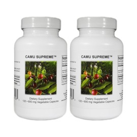 Supreme Nutrition Camu Supreme, 120 Pure Camu Camu Fruit Vegetarian Capsules (Pack of 2)