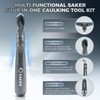 Saker Caulking Tool Kit-Aluminum 4 in 1 Sealant Finishing Tool