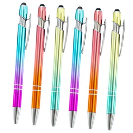 Operitacx 6pcs Gradient Color Maggi Pen Pencils Funky Pens Stylus Robotic Ballpoint Foldable Writing Lanyard Pens Marker Point Black Pens Ballpoint Pens Ink Pens Ball Point Aluminum
