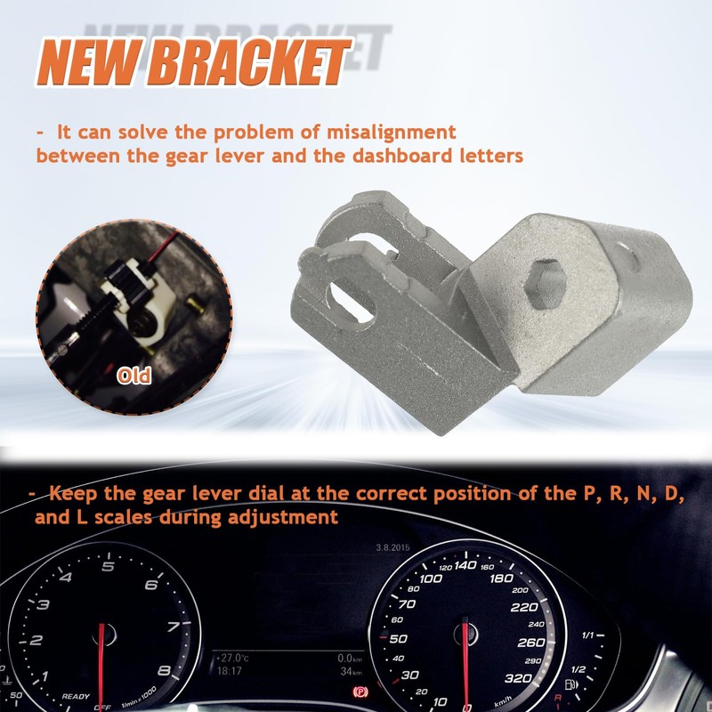 JAMHER Metal 83244 Shift Indicator Cable Bracket Compatible with F150-F550