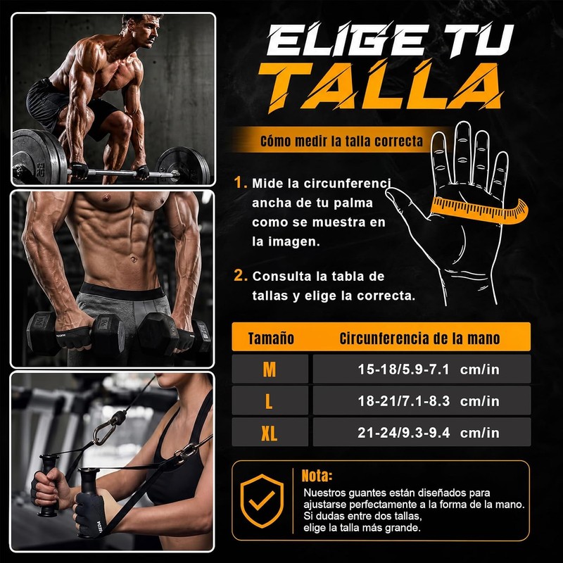 GWMWON Guantes Deportivos Antideslizantes y Anti Callos