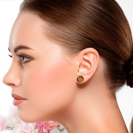 Paisley Pink Stud Earrings ABOUKI Women Girls Child Children Stainless Steel Earrings Paisley Pattern Handmade Earrings Silver Colour, Stainless Steel, Glass