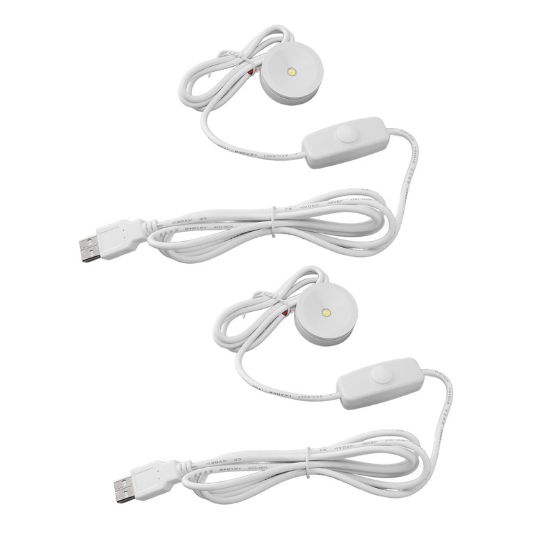 2PCS LED Spot Lights Professional 5V USB Dimmable Round Small