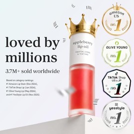 NOONI - Aceite coreano para labios, de larga duración, hidratante, revitalizante para labios secos, impermeable, relleno de calcetines para niñas adol