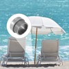 2pcs Pool Umbrella Pole Sleeve Stabilizer, Threaded Cone Wedge Plug