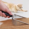 Cat Stainless Steel Litter Scoop Set, Fine Mesh Kitty Litter