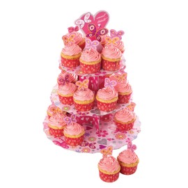 KitchenCraft Let’s Make Heart Design Cupcake Stand Set