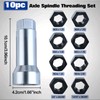 SPEEDWOX 10pc Axle Spindle Threading Set Axle Thread Repair Kit