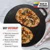 Victoria 15-Inch Cast Iron Tawa Dosa Pan, Pizza Pan with