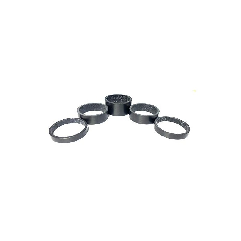 Carbon Head Spacers Set of 5 Washers Columns Stems with