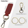 FAMA.store Premium Genuine Leather Car Keychain - Key Ring Organizer