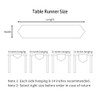 ARTABLE Rectangle Fabric Lace Table Runner Table Runners with Exquisite