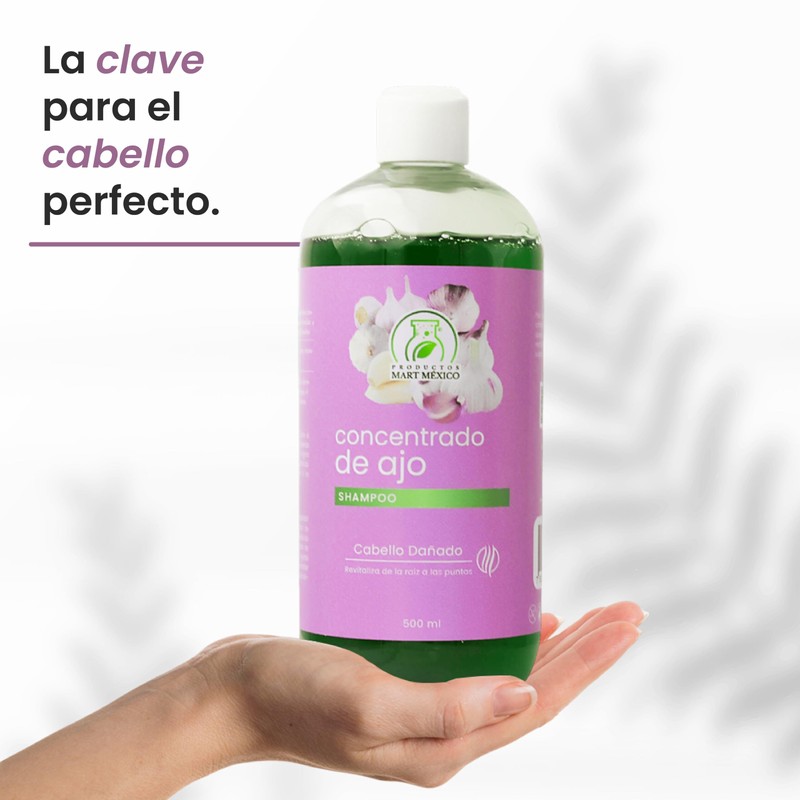 Shampoo Concentrado De Ajo Para El Crecimiento Capilar Productos Mart
