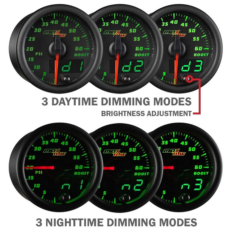MaxTow Double Vision 100 PSI Oil Pressure Gauge Kit -