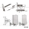 TamBee Self Closing Door Pivot Hinges Heavy Duty Hinges for