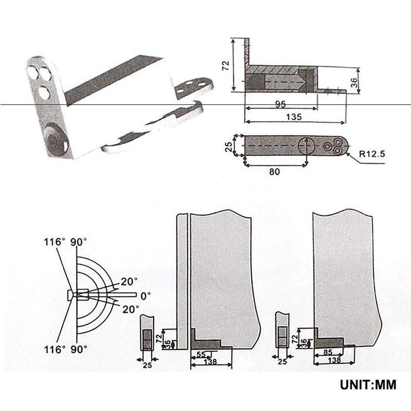 TamBee Self Closing Door Pivot Hinges Heavy Duty Hinges for