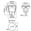 CESFONJER 12V 20A Auto Rocker Waterproof Toggle Switch LED Lighting
