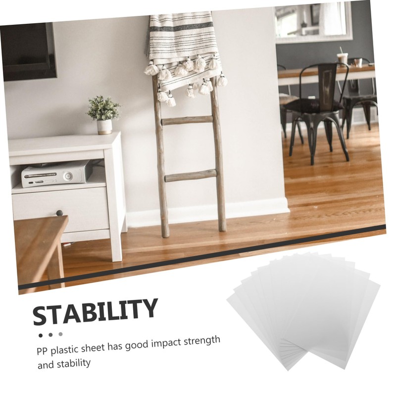 Ipetboom 10pcs PP Plastic Sheets Retardant Craft Panels for DIY