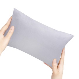 Bustlwor Small Pillow, Machine Washable, Plain, Small Nap Cushion for Airplane, Train, Car, Outdoor, Camping, Ultralight, Small, Cuddly Soft