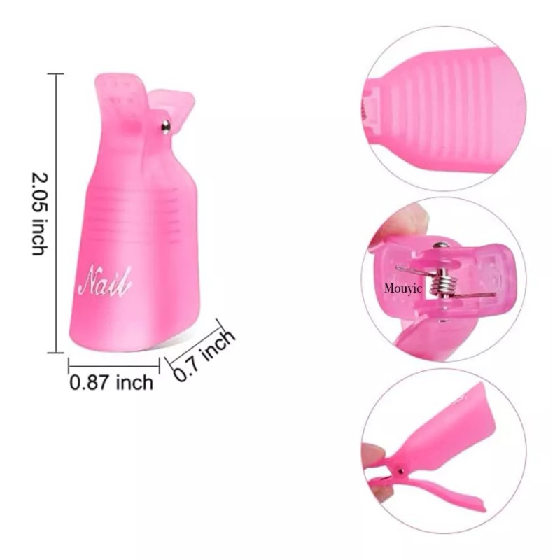 Reusable Keeper 10 Pinzas De Plastico Para Retiro De Gel