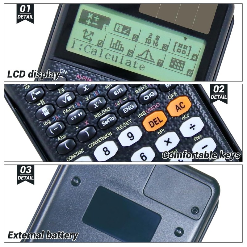 CLIUNT 991EX Scientific Calculator, Engineering Scientific Calculator With 552 Functions,
