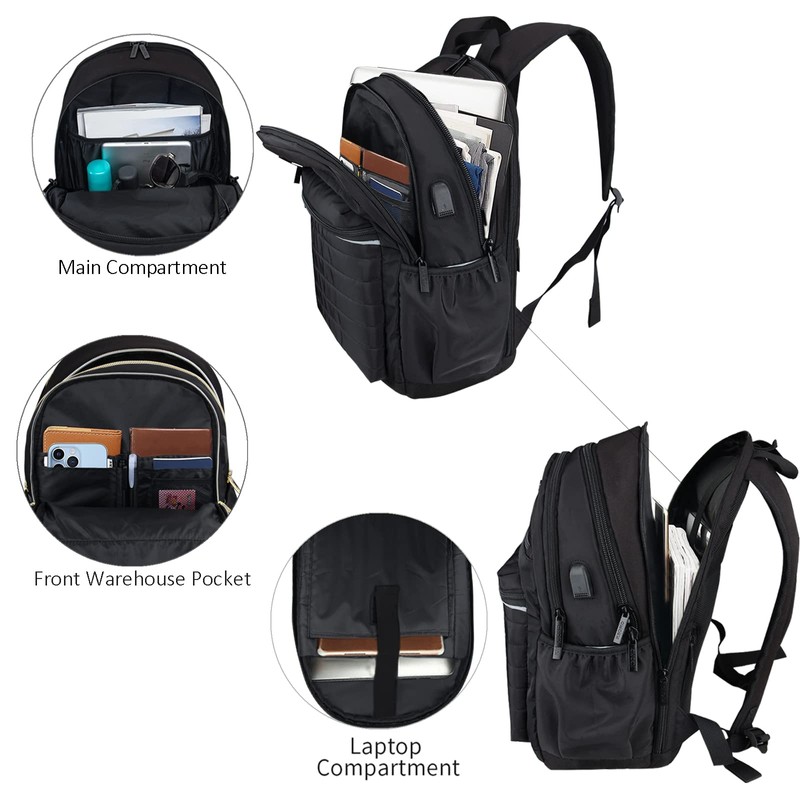 KEOFID classic carry-on travel backpack for men and women, Anti
