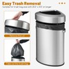 S AFSTAR Corner Trash Can 16 Gallon/60 L, Kitchen Garbage