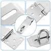 Padlock Hasp Stainless Steel, 30 mm Lock with 4 Keys,