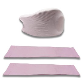 Aogigigio Neck Brace Cover - 2 Pcs Cervical Collar Dust Cover Sleeve for Women, Soft & Comfortable for Sleeping Working Breathable Pink