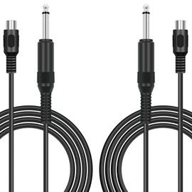 Bolvek RCA to 6.35mm 1/4 inch, 2-Pack 6FT RCA Female to 6.35mm TS Mono Male Jack Adapter Audio Cable for Speaker Mixer Amplifier TV AV Receiver Guitar