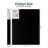 Folder with Plastic Sleeves 4 Pack 9"x12" Black Portfolio Folder