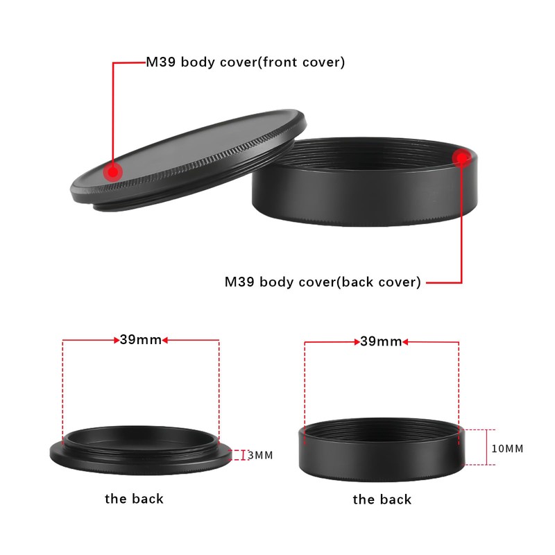 (1 Set) M39 (39mm) Body Cap Compatible LM Voigtlander 39mm
