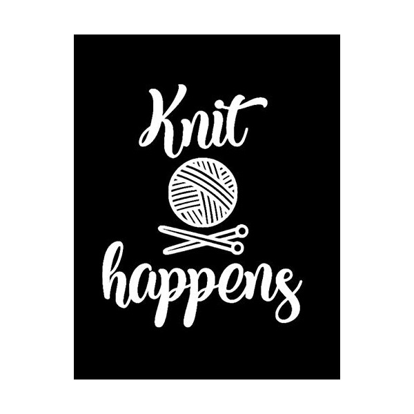 Knit Happens: Knitting Design Pattern Paper 8.5 11 Graph 4:5