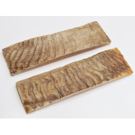 Whole Earth Supply 5 inch Ram Horn Handle Making Knife Scales Handles Blanks Blades Knives Set Pair for Custom Handles