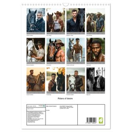 Riders of desire (Wall Calendar 2025 DIN A3 Portrait), CALVENDO 12 Month Wall Calendar