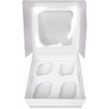 FALGUN 10 x Premium White 4 Hole Cavity Cupcake Boxes