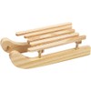 Sledge, size 6,5x2,5 cm, pine, 6pcs