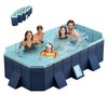 ESPIDOO 2.6PVC Inflatable Folding Swimming Pool: 1700L (450GAL) Large Capacity