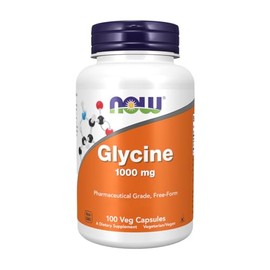 Now Glycine 1000 100 Cápsulas Vegetales
