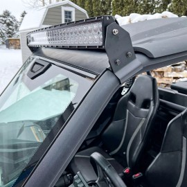 RI Roof 42" LED Light Bar + Mount Brackets Wire Kit Fit Can Am Maverick Trail Sport