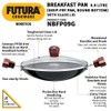 FUTURA Hawkins Nonstick Breakfast Pan Kadai, 0.9 Litre, Black (NBFP09G)