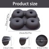 Butabeishy Silikon Donut-Backform, 2 Stück Antihaftbeschichtet Backform für Heißluftfritteuse, 4