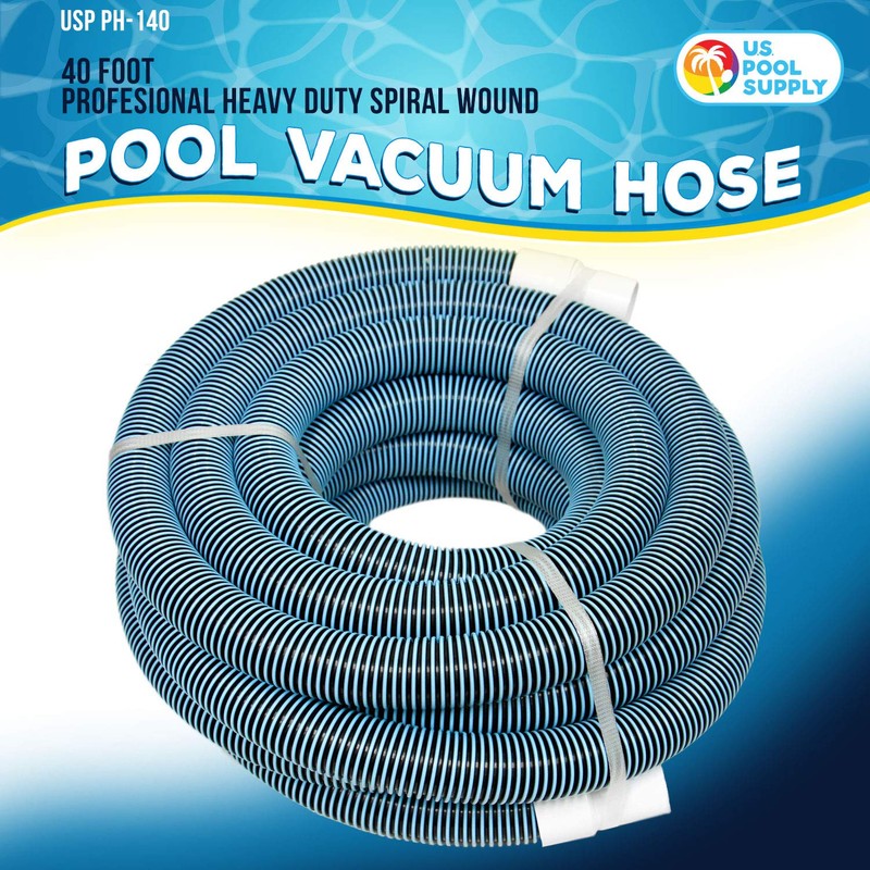 U.S. Pool Supply Pool Vacuum Hose - 1-1/2" x 40'