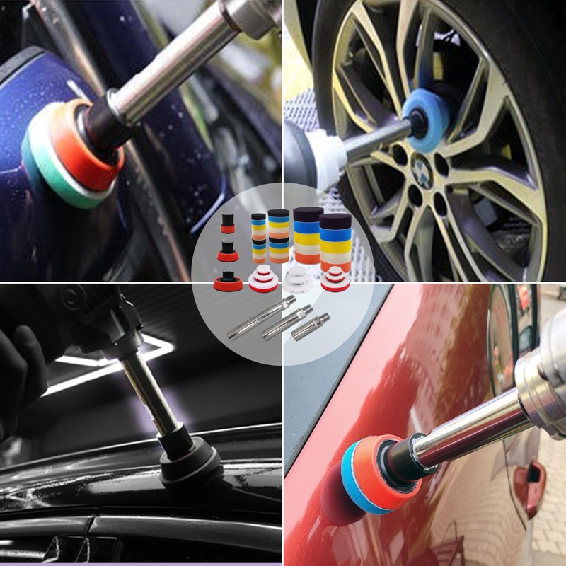 Car Polishing Angle Grinder Extension Buffing Extender Pad Kit 45pcs